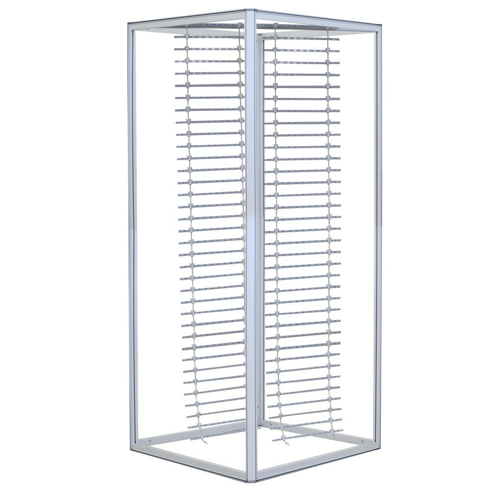 32D Big Sky Square Tower Silver Backlit Frame — 4x8 Hardware Only